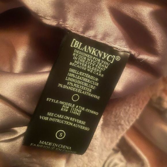 BlankNYC Leather Moto Tan Jacket Small NWT - Picture 8 of 12